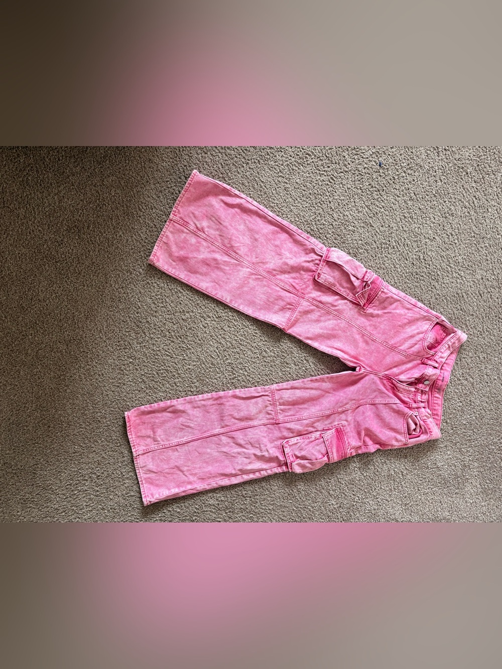 Old Navy Pink Cargo Jeans for Kids